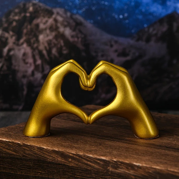 Decorative Heart Hand Statue
